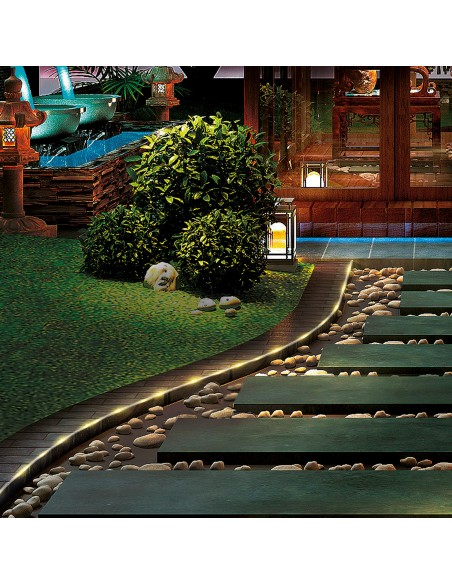 Rolo solar com luzes de LED