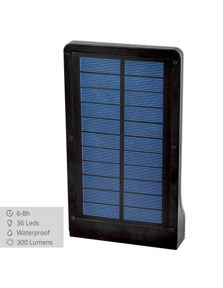 Pack 2 lâmpadas solares LED de 11x19 cm