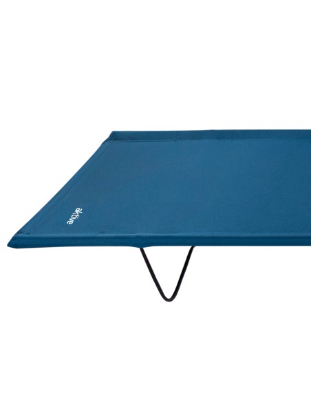 Cama de camping dobrável azul