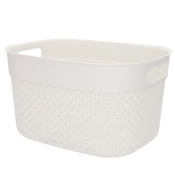 Curver Pack 4 cestos organizadores Filo 6L branco 2