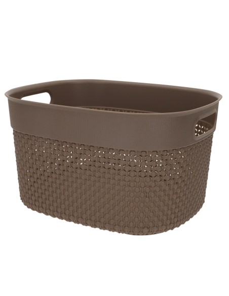Curver Pack 4 cestos organizadores Filo 6L castanho