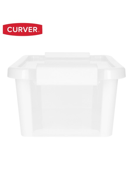 Curver Pack 5 caixas de arrumação com tampa Bi-Box 3L branco