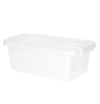 Curver Pack 5 caixas de arrumação com tampa Bi-Box 3L branco 2