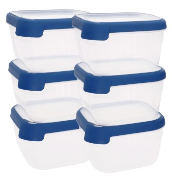 Curver Pack 6 recipientes herméticos (1,2L)