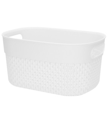 Curver Conjunto de 4 cestos organizadores Filo 3,5L brancos 2