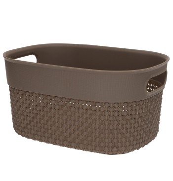 Curver Pack 4 cestos organizadores Filo 3,5L castanho 2