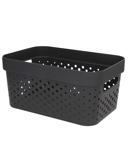 Curver Pack de 5 cestos organizadores Infinity 4,5L cinzentos