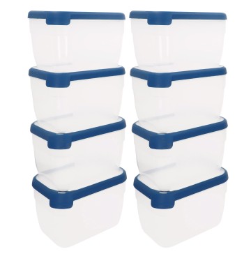 Curver Pack 8 recipientes herméticos (2,4L)