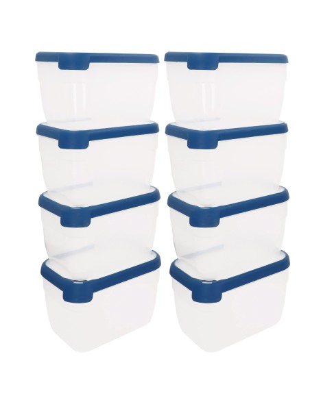 Curver Pack 8 recipientes herméticos (2,4L)