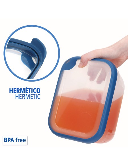 Curver Pack 8 recipientes herméticos (2,4L)