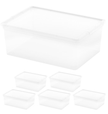 Curver Pack 6 caixas organizadoras 11 litros 37x26x14 cm