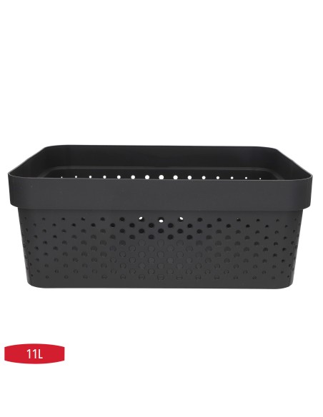 Curver Pack 6 Cestos organizadores Infinity 11L cinzento