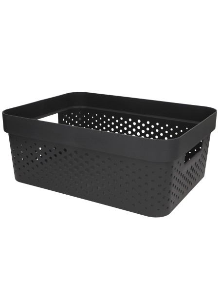 Curver Pack 6 Cestos organizadores Infinity 11L cinzento