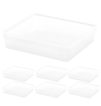 Curver Pack 7 caixas organizadoras 9 litros 40x34x9 cm