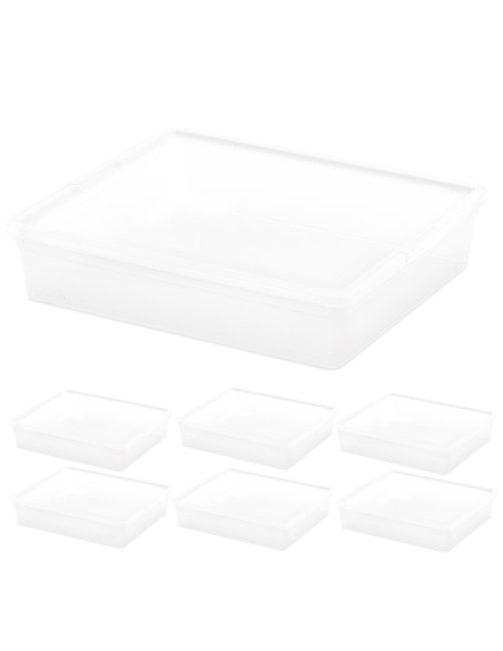 Curver Pack 7 caixas organizadoras 9 litros 40x34x9 cm