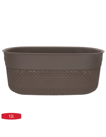 Curver Pack 4 cestos organizadores Filo 12L castanho