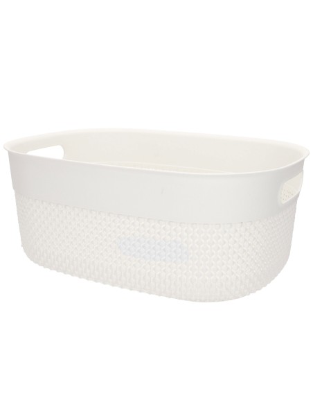Curver Pack 4 cestos organizadores Filo 12L branco