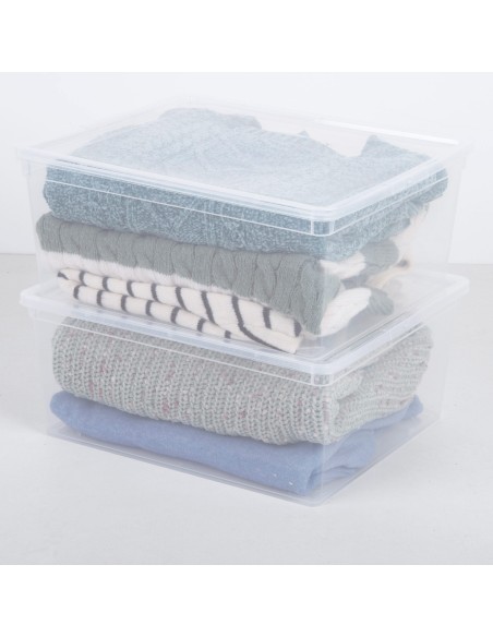 Curver Pack 6 caixas organizadoras 18 litros 40x34x17 cm