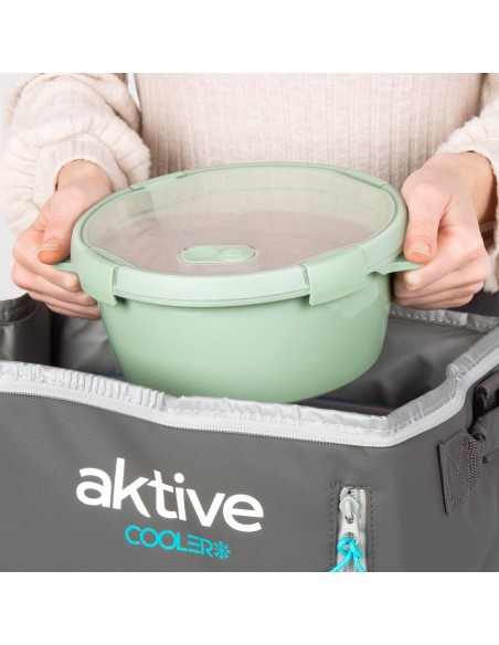 Curver Pack 6 recipientes herméticos Ø22x10 cm (1,6 L) com bandeja e talheres