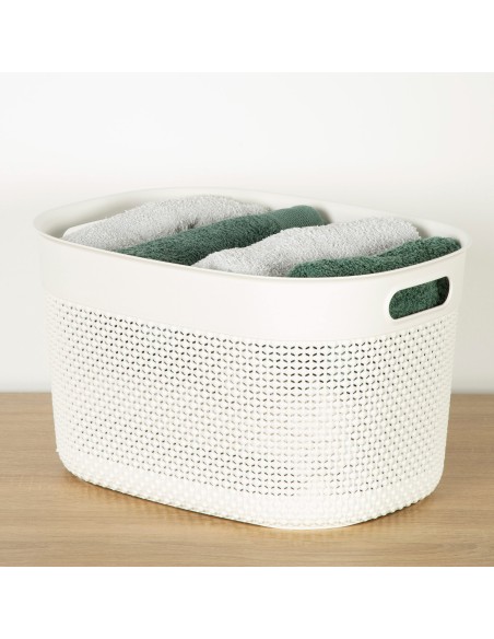 Curver Pack 4 cestos organizadores Filo 18L branco