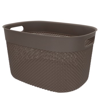 Curver Pack 4 cestos organizadores Filo 18L castanho 2