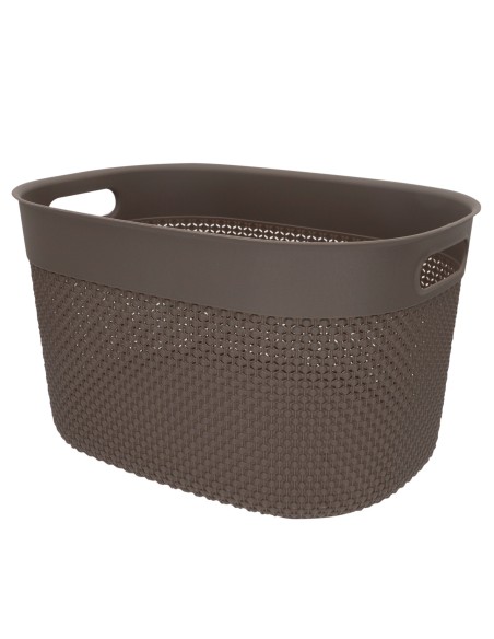 Curver Pack 4 cestos organizadores Filo 18L castanho