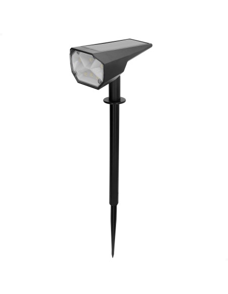 Pack 6 faróis solares LED multicoloridos 8x11x37 cm