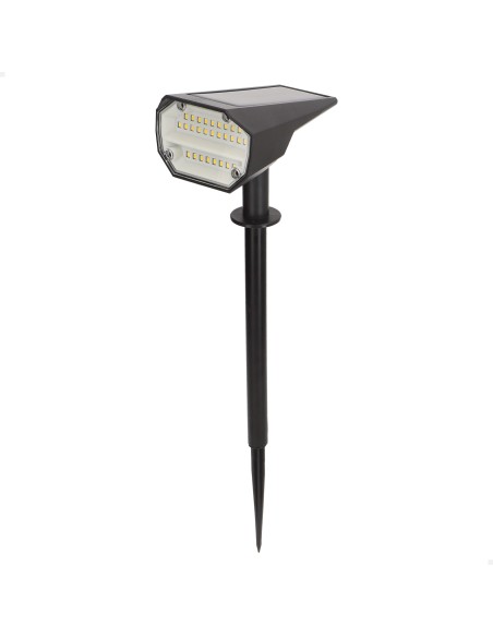 Pack 6 faróis solares de LED de 8x11x37 cm