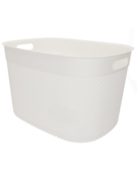 Curver Pack 4 cestos organizadores Filo 30L branco