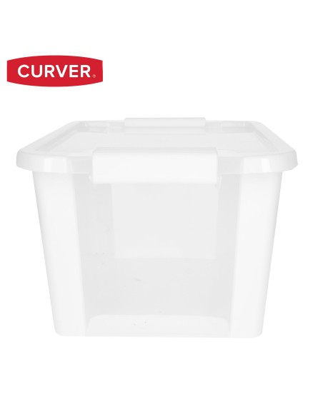Curver Pack 7 caixas de arrumação com tampa Bi-Box 11L branco