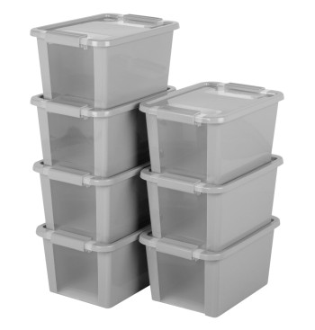 Curver Pack 7 caixas de arrumação com tampa Bi-Box 11L...