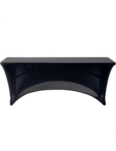 Capa de mesa elástica para mesa retangular 180 cm preta