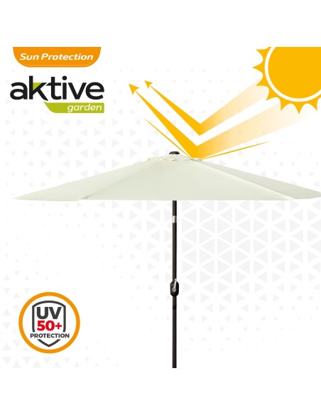 Guarda-sol para terraço e jardim Ø270 cm com proteção UV50
