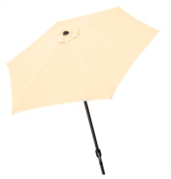 Guarda-sol para jardim e terraço Ø250 cm creme