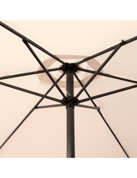 Guarda-sol para jardim e terraço Ø250 cm creme