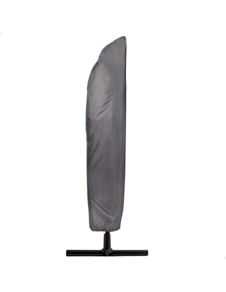 Capa para guarda-sol de jardim Ø420 cm máx. cinzento