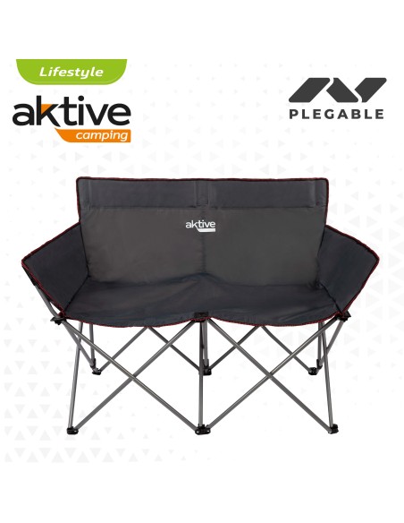 Cadeira de camping dupla dobrável