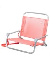 Cadeira de praia fixa baixa mini (1 kg) 45x45x50 cm coral