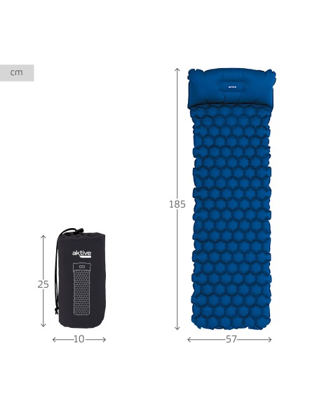 Tapete inflável ultraleve azul