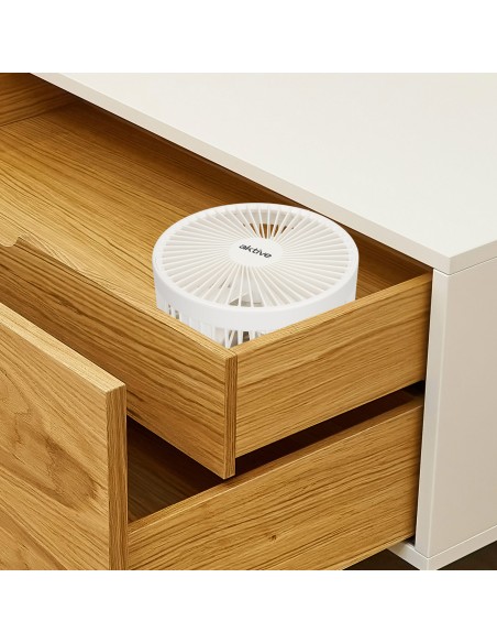 Ventilador inalámbrico de pie plegable 4 velocidades con USB