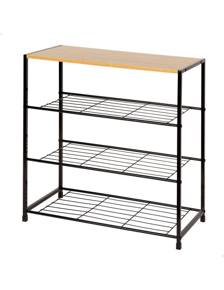Max Home Zapatero metálico 4 niveles 63x30x63 cm