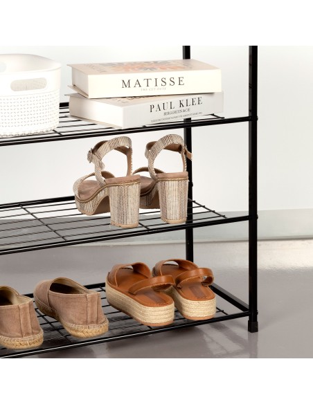 Max Home Zapatero metálico 4 niveles 63x30x63 cm