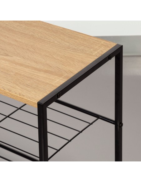Max Home Zapatero metálico 4 niveles 63x30x63 cm