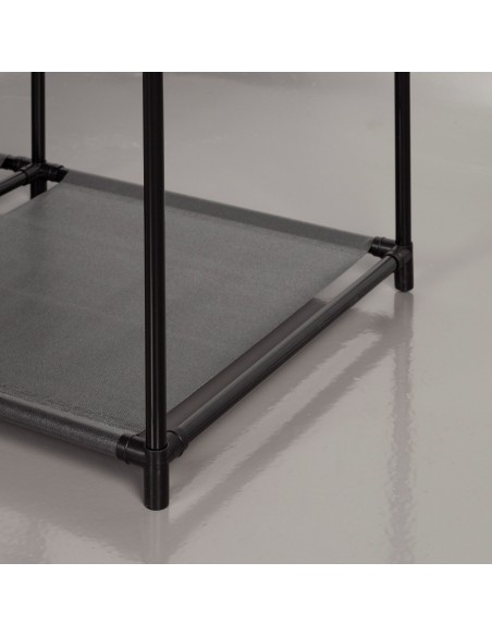 Max Home Armario abierto 4 estantes de tela 87x45x158 cm