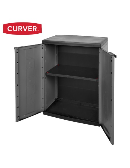 Curver Armário sob resina 1 prateleira 68x39x87 cm