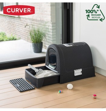 Curver Caixa de areia para gatos com sistema de ventilação 2