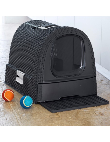 Curver Caixa de areia para gatos com sistema de ventilação