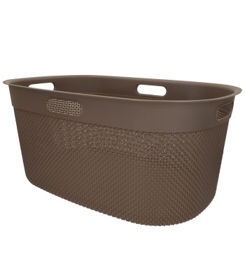 Curver Cesto para roupa suja Filo 45L castanho