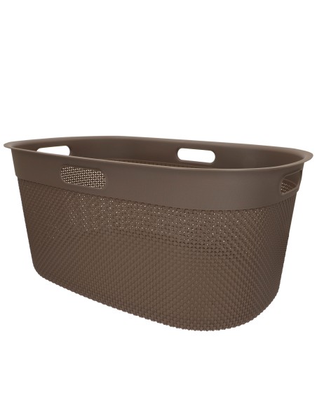 Curver Cesto para roupa suja Filo 45L castanho