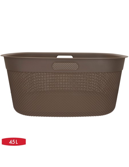 Curver Cesto para roupa suja Filo 45L castanho